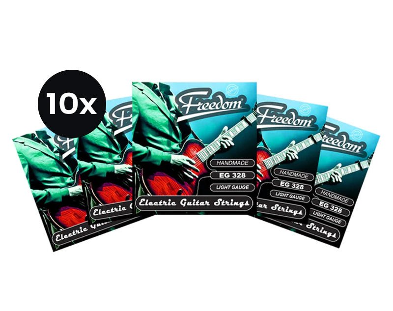 Freedom 10 Pack Electric Guitar Strings Light Gauge EG328 10Pk