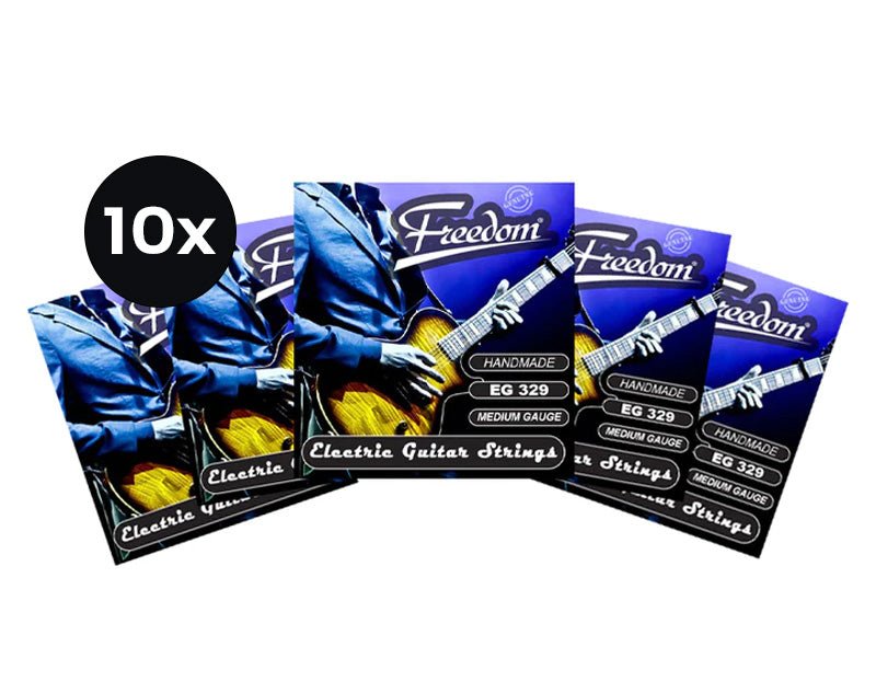 Freedom 10 Pack Electric Guitar Strings Medium Gauge EG329 10PK