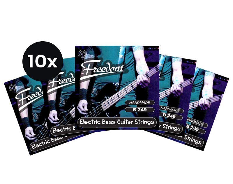 Freedom Electric Bass Guitar Strings Medium Gauge B249 10PK