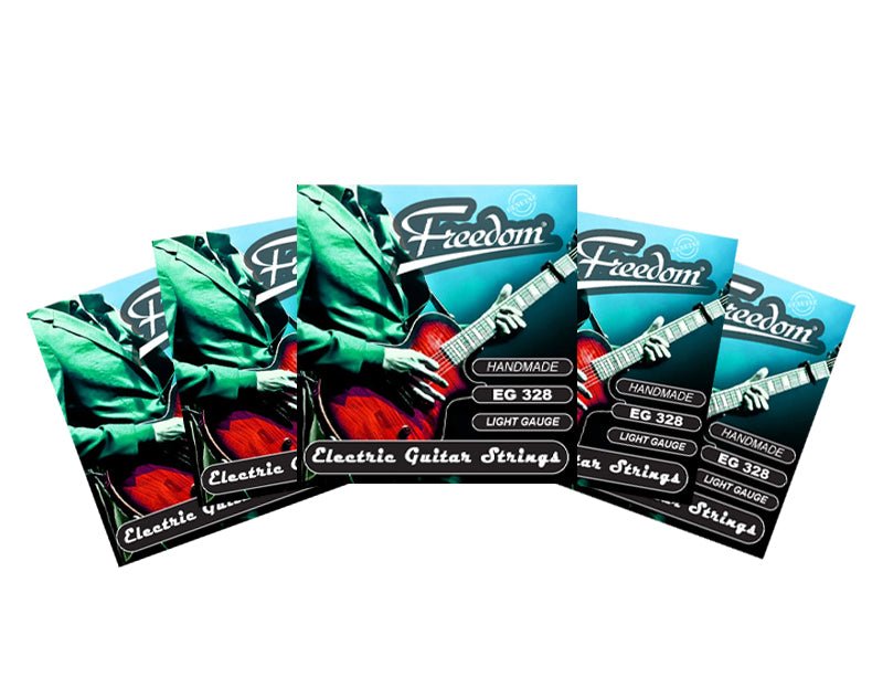 Freedom 5 Pack Electric Guitar Strings Light Gauge