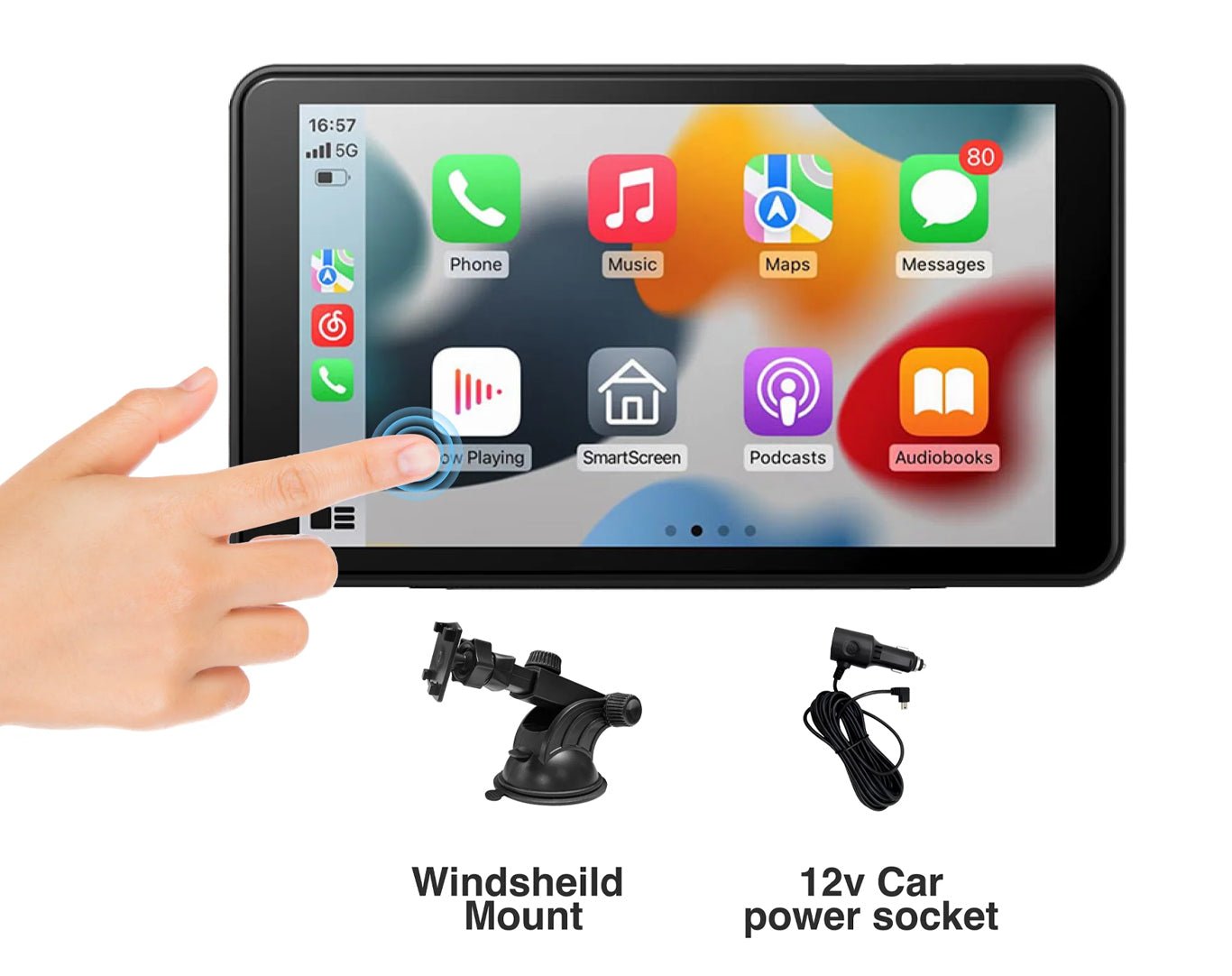 LASER *REFURBISHED* 7 Inch Portable CarPlay Android Auto Touchscreen