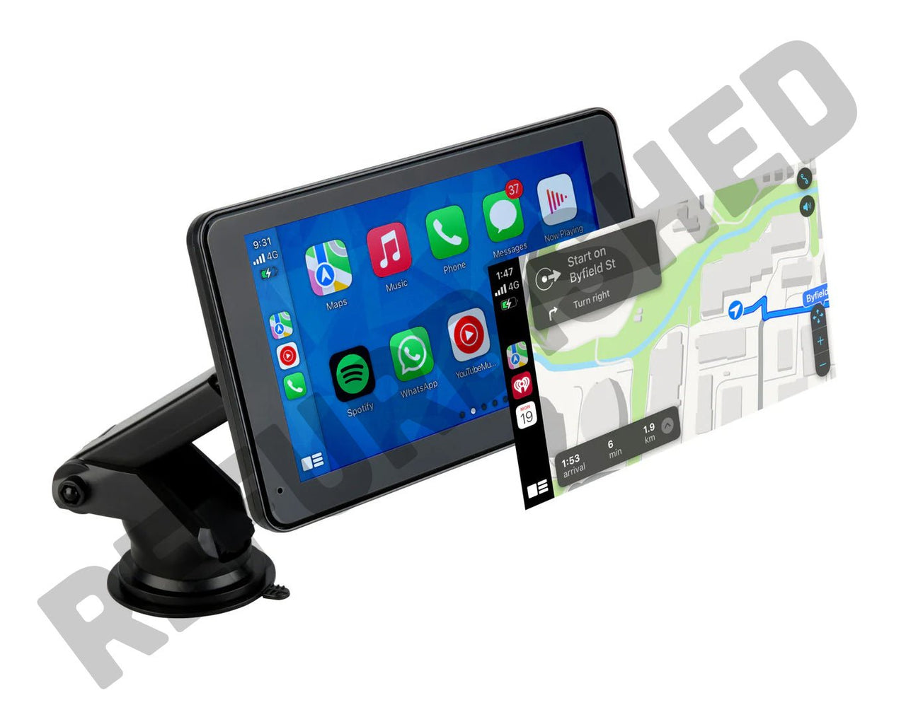 LASER *REFURBISHED* 7 Inch Portable CarPlay Android Auto Touchscreen