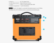 AROMA 10w Portable Guitar Amplifier Orange AG10-ONG 