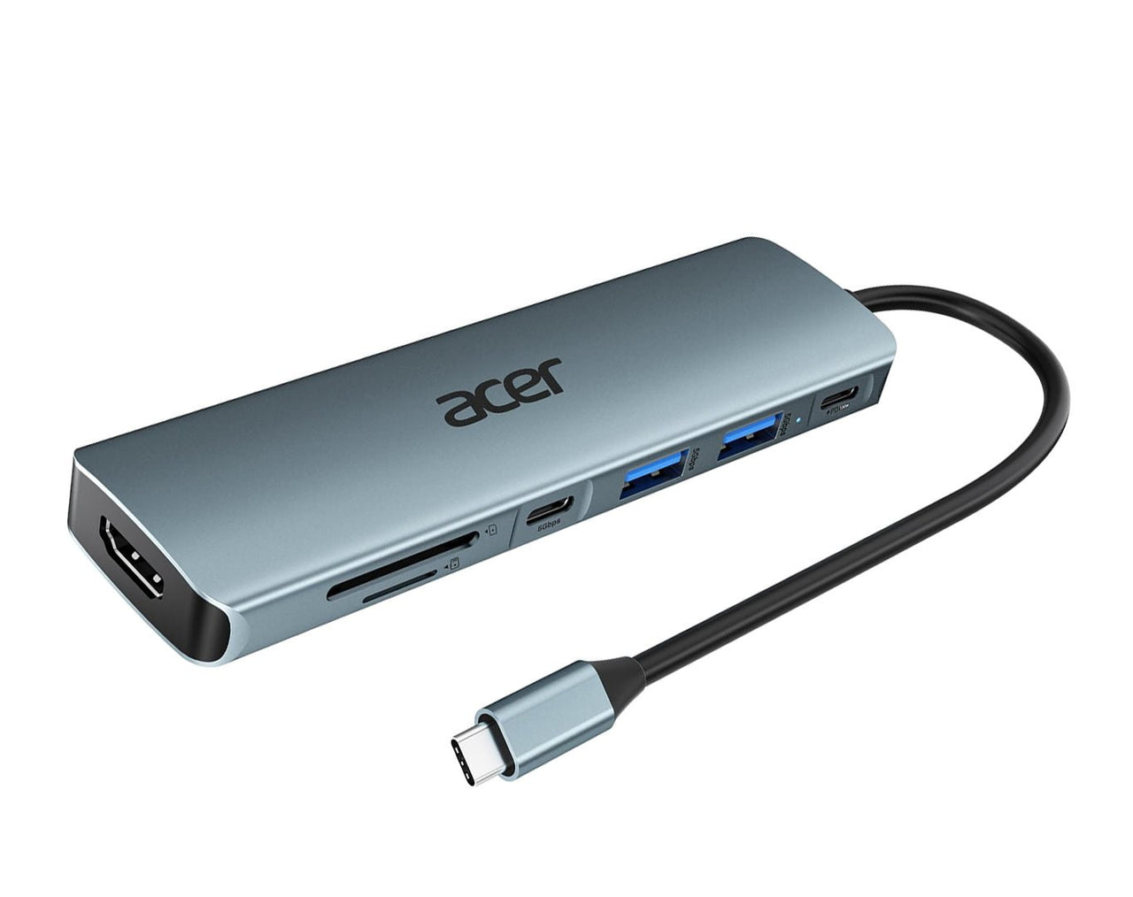 Acer 7 Port USB Hub Type C USB SD Extension ODK360