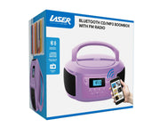 LASER *REFURBISHED* Bluetooth CD/MP3 Boombox Portable FM Radio Player