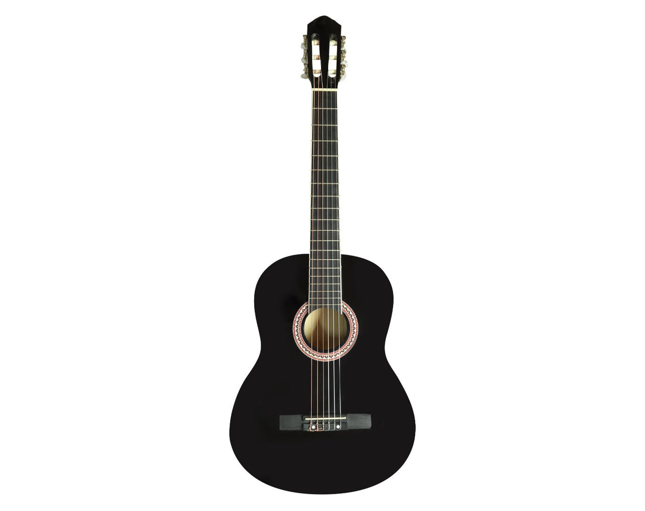 39" Classical Acoustic Guitar Nylon String Linden Black CG-39-BLK 