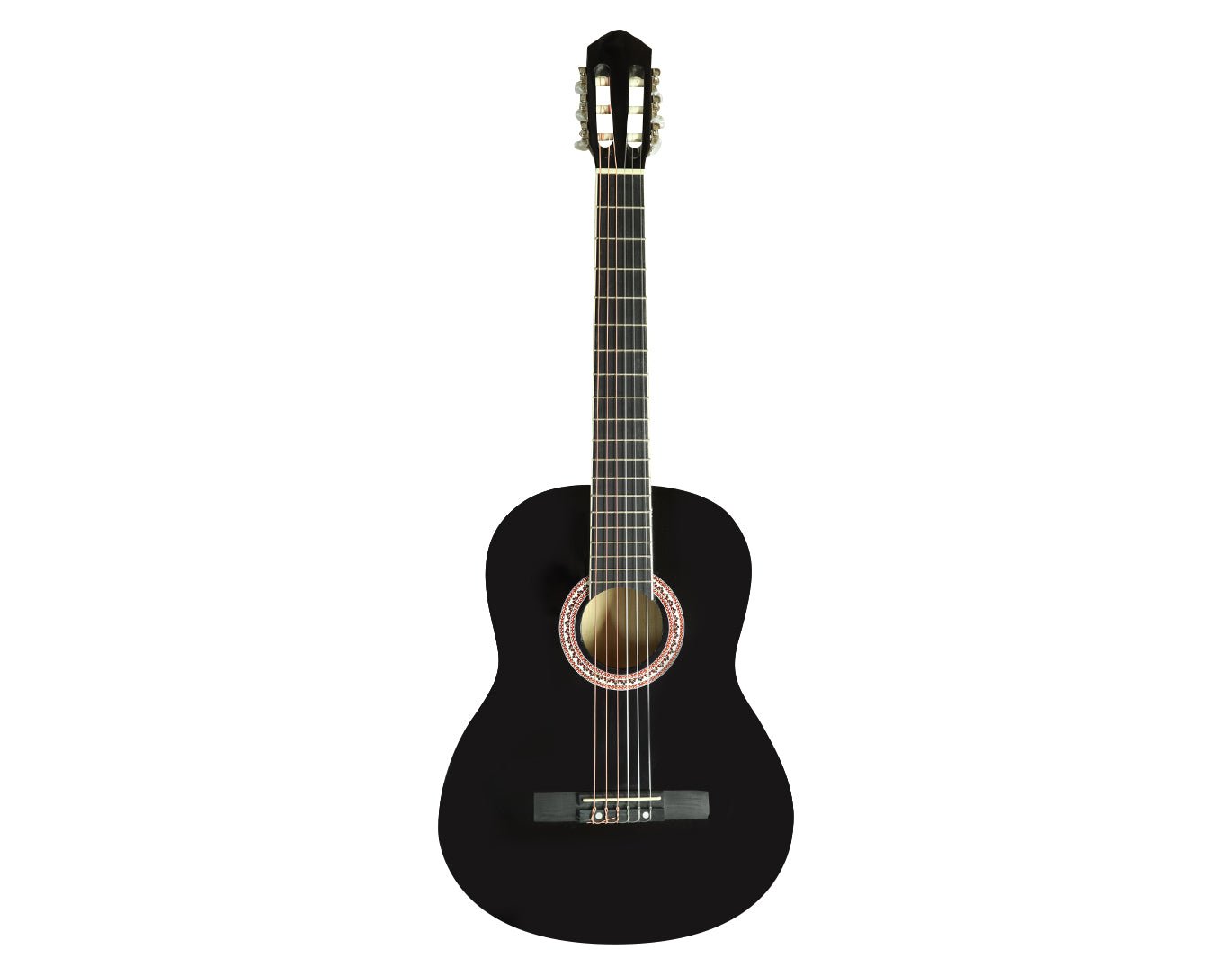 39" Classical Acoustic Guitar Nylon String Linden Black CG-39-BLK 