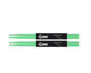 Two Pairs Drumsticks 5A Plastic Glow In The Dark Electronic Drums DS4-GLOW YellowGreen