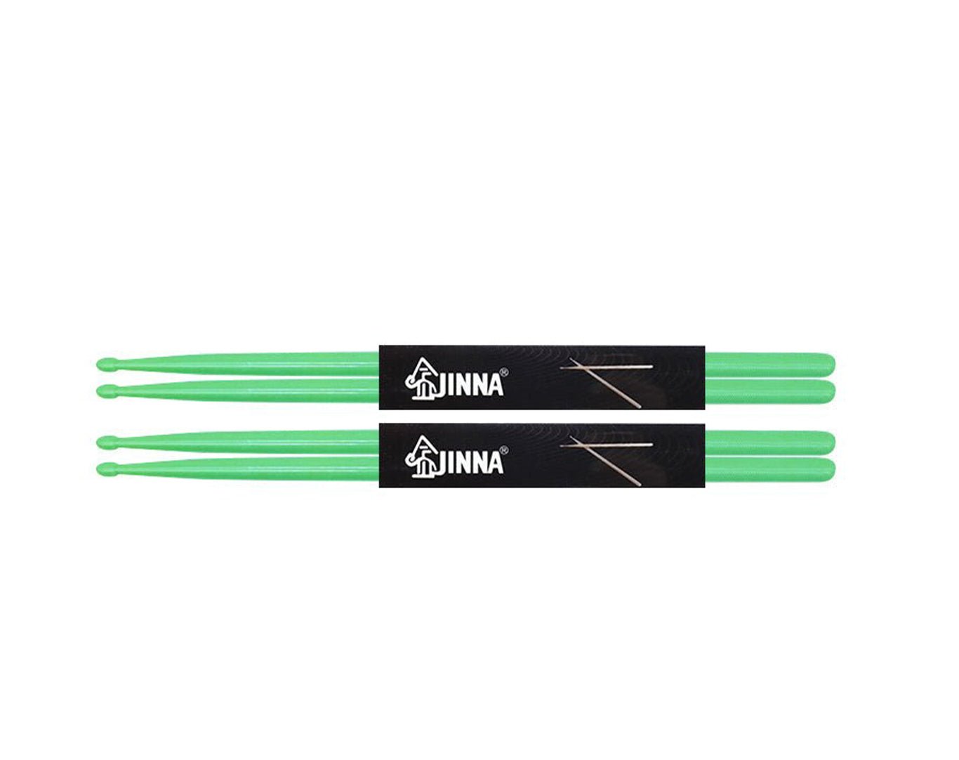 Two Pairs Drumsticks 5A Plastic Glow In The Dark Electronic Drums DS4-GLOW YellowGreen