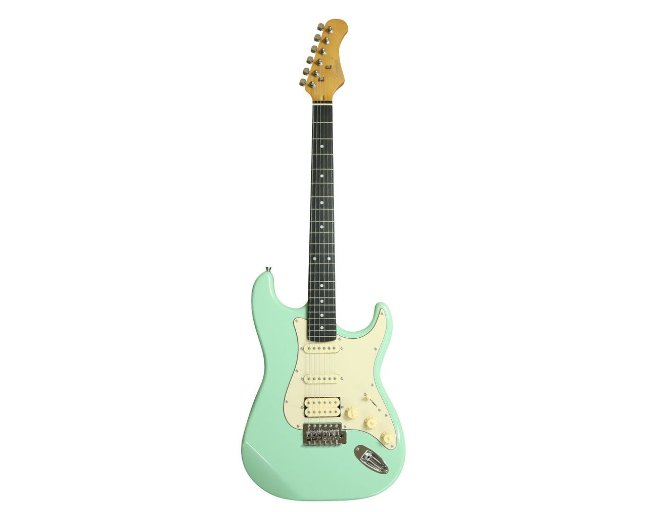 Freedom Full Size Electric Guitar with Soft Case Surf Green EG102SGR 