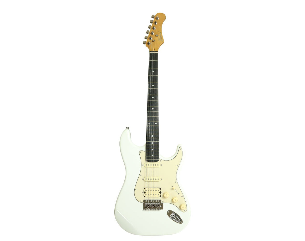 Freedom Full Size Electric Guitar with Soft Case White EG102WH 