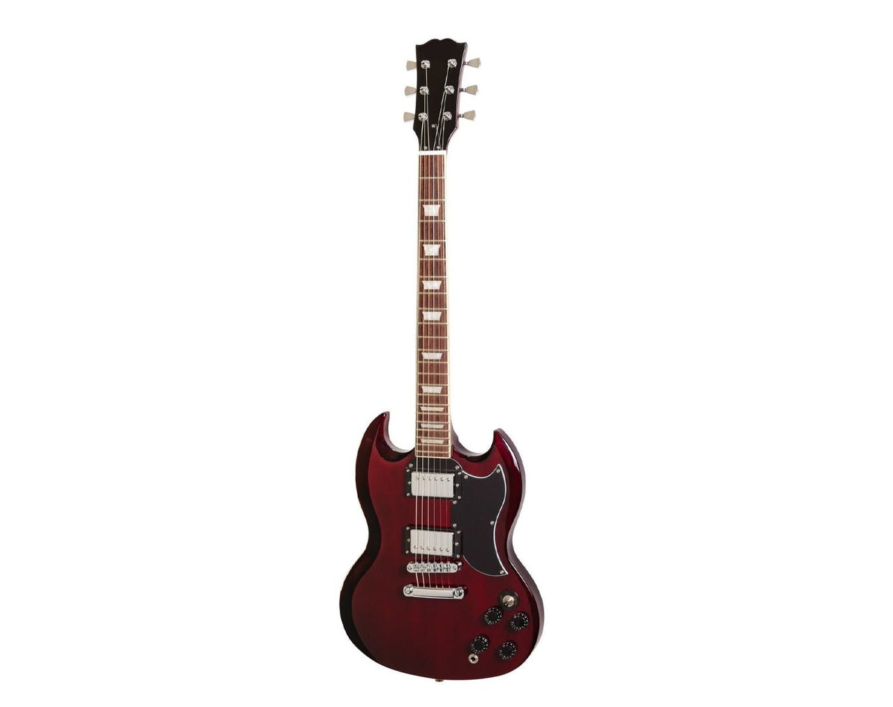 Freedom Full Size Electric Guitar SG Style Cherry EL205-SG-CH 