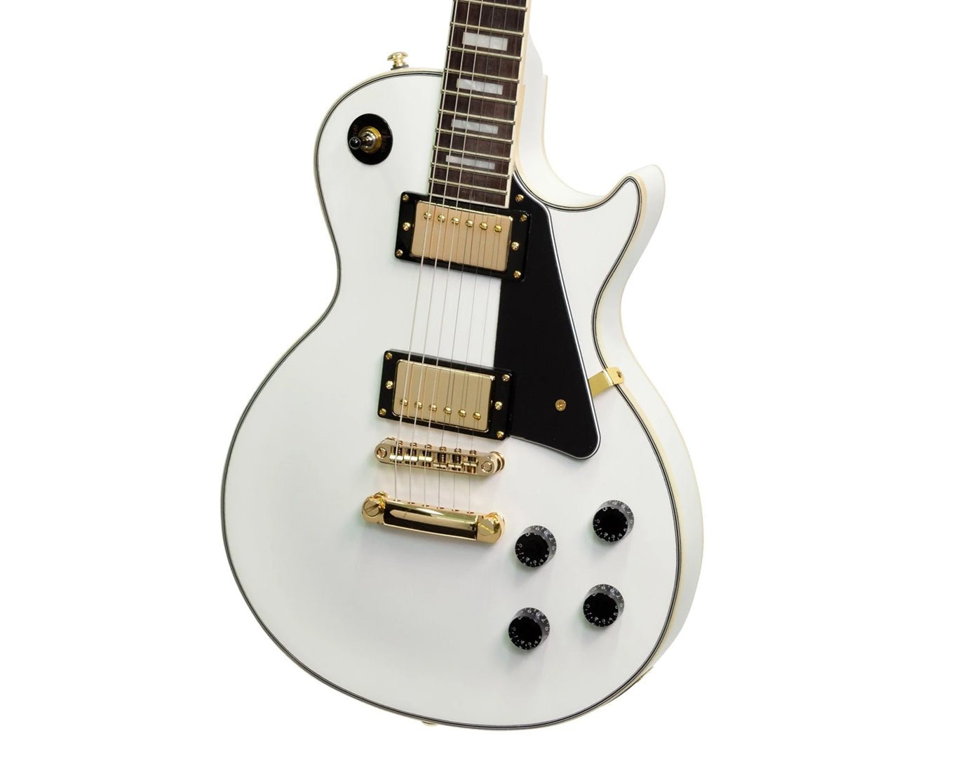 Full Size Electric Guitar LP Style White EL-LC-WHT 