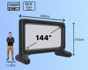 LASER *REFURBISHED* Outdoor Cinema: Full HD Projector, 144" Screen & Soundbar