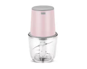 600ML Rechargeable Food Chopper Electric Push Button Garlic Vegetable Grinder Blender Crusher Pink