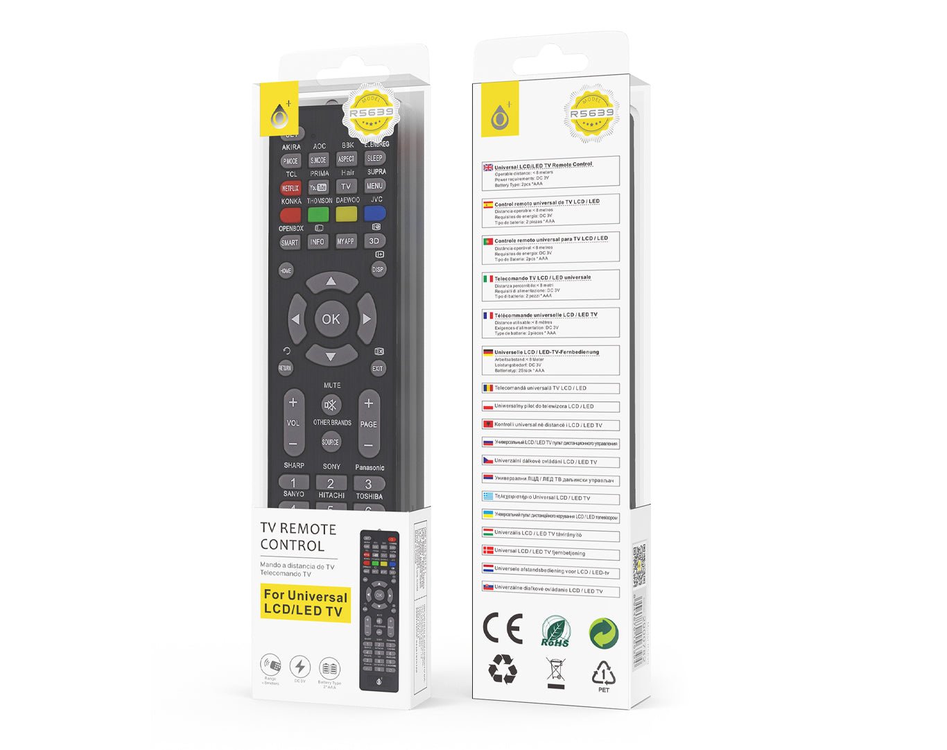 Open Box Universal Remote Control 255-Device Universal Remote - Black outlet