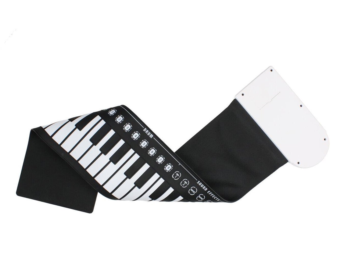 ANDOWL Portable Roll-Up Keyboard Built-In Speaker S747 White 