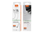 Moveteck Mini Type-C to USB2.0 Data Cable 25cm 3.4a White TB1241