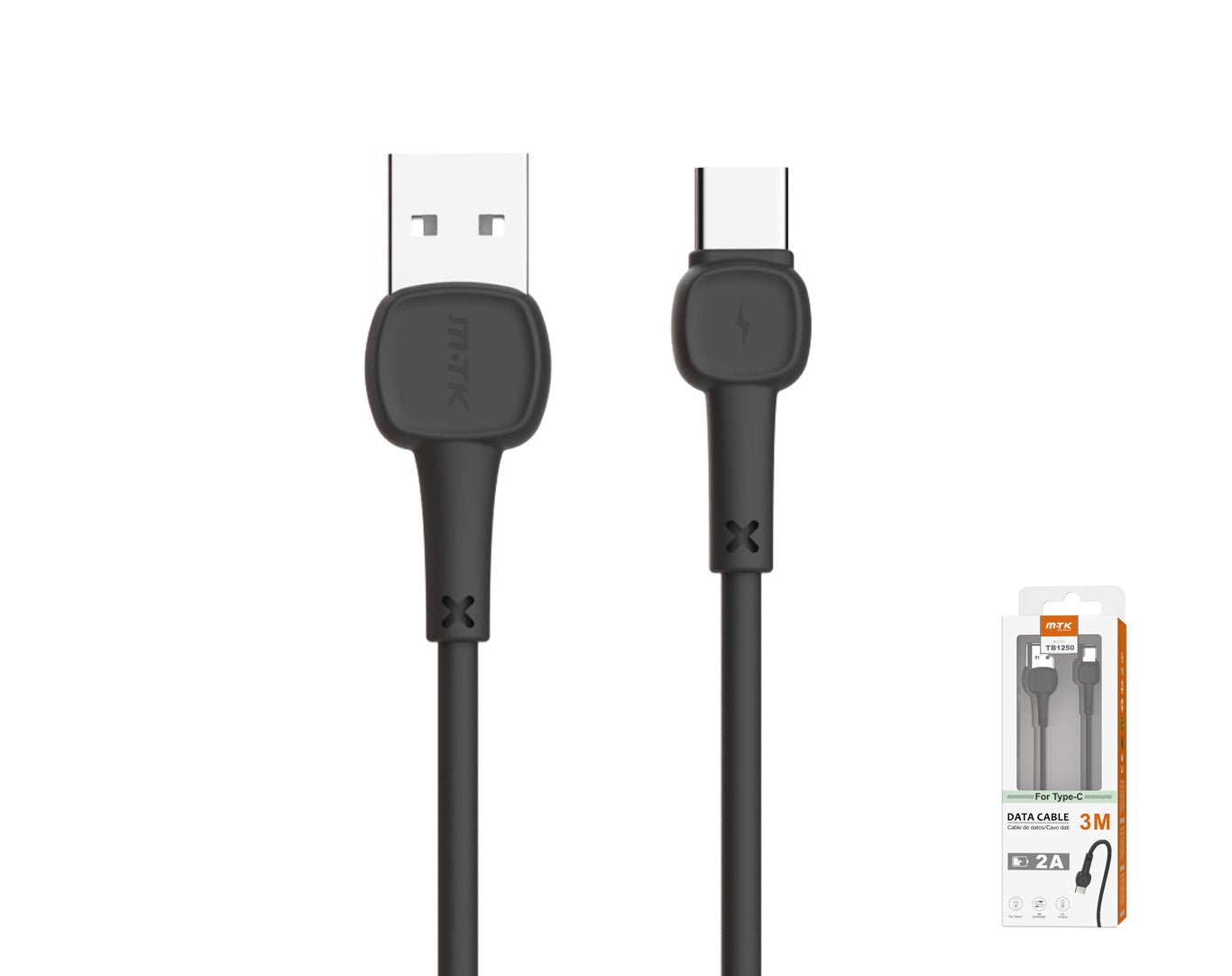 Moveteck Type-C to USB Data Cable 3m Black TB1250 