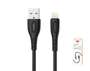 Moveteck 1m Lightning Data Cable 5V 3.4a IPX / 12 / 13 / 14 USB2.0 TB1336 Black