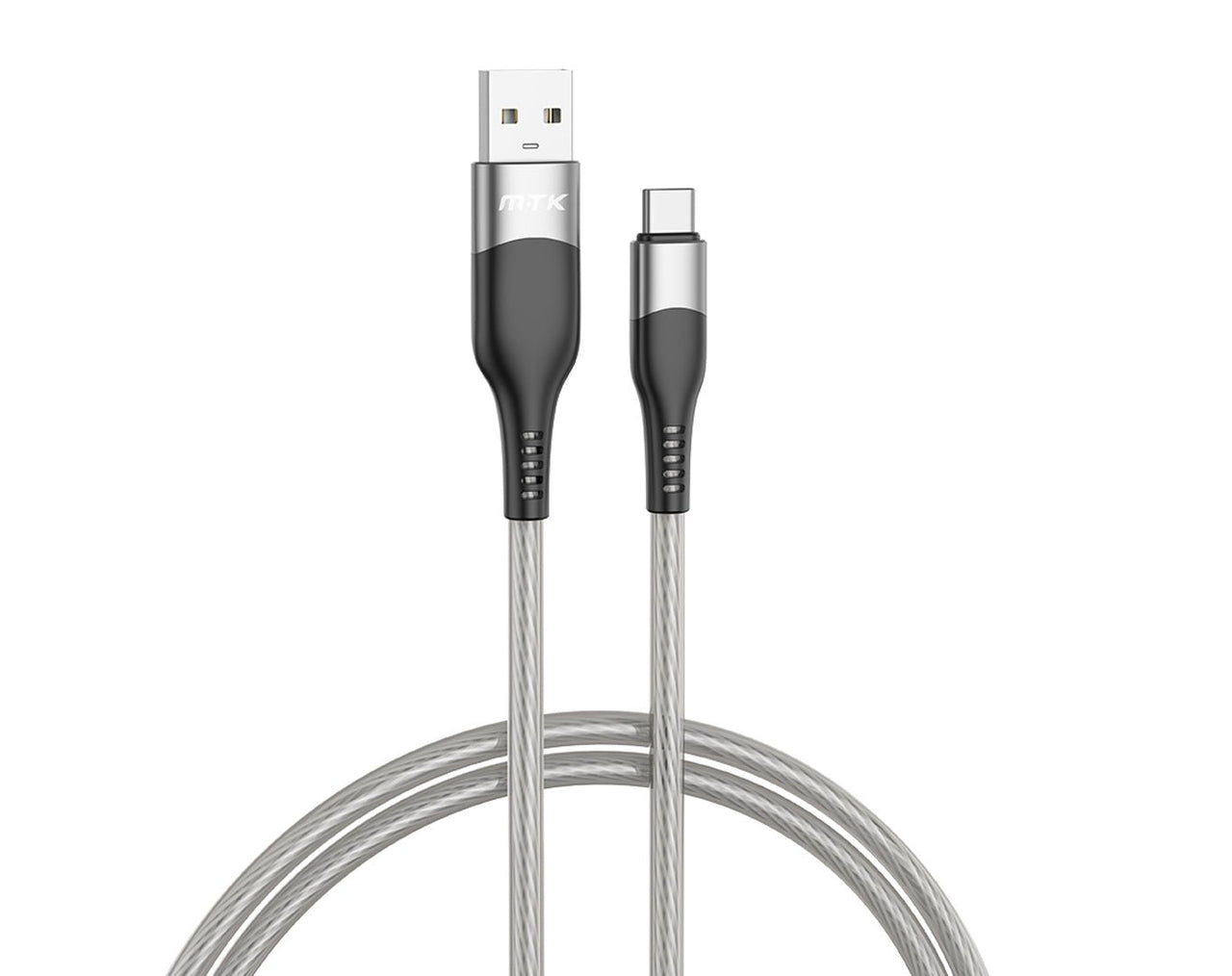 Moveteck Type-C Data Charge Cable LED Light 1m TB1516 Gray