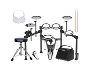 Aroma 5 Piece Premium Electronic Drum Kit Amplifier Headphones Package TDX23II+AMA30 