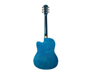 40" Acoustic Guitar Cutaway Blue AC-40-BLU