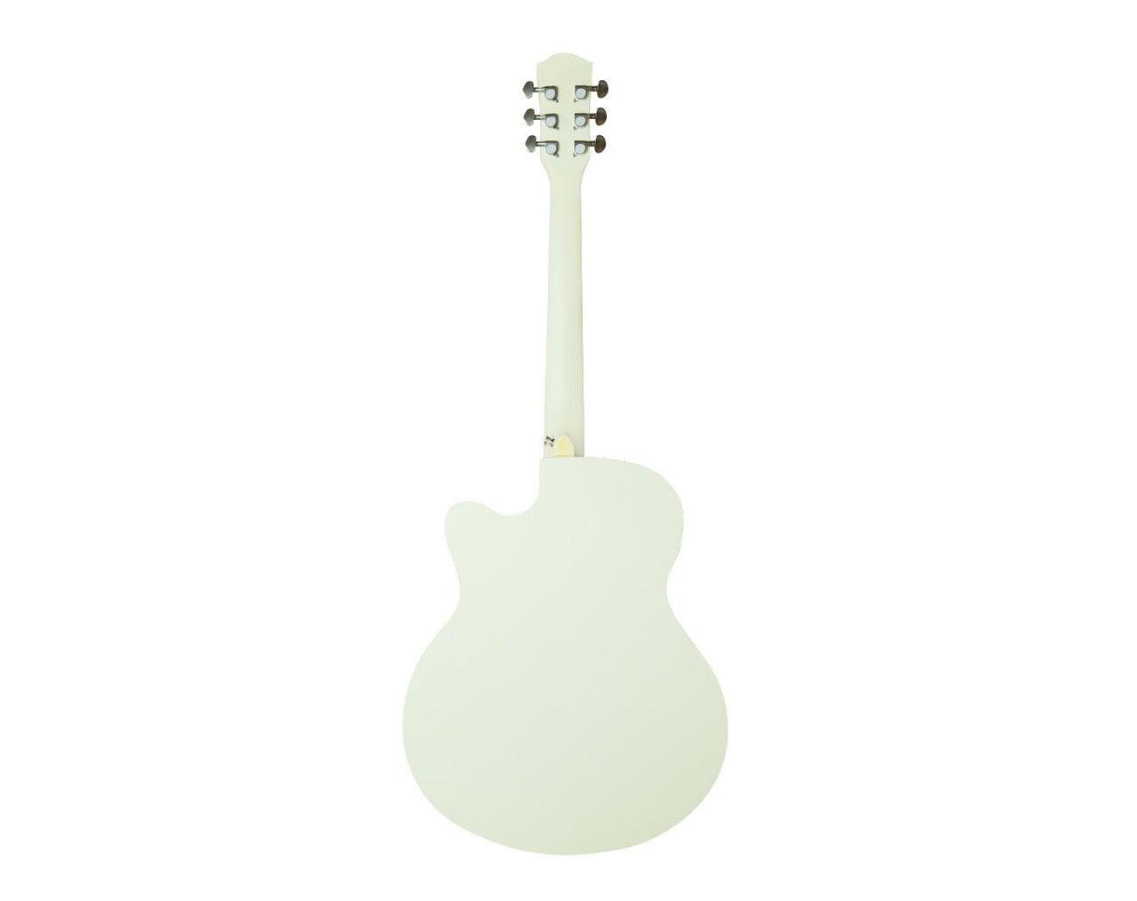 40" Acoustic Guitar Cutaway White AC-40-WHT