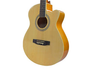 40" Acoustic Guitar Cutaway Natural FEVER-EA20 