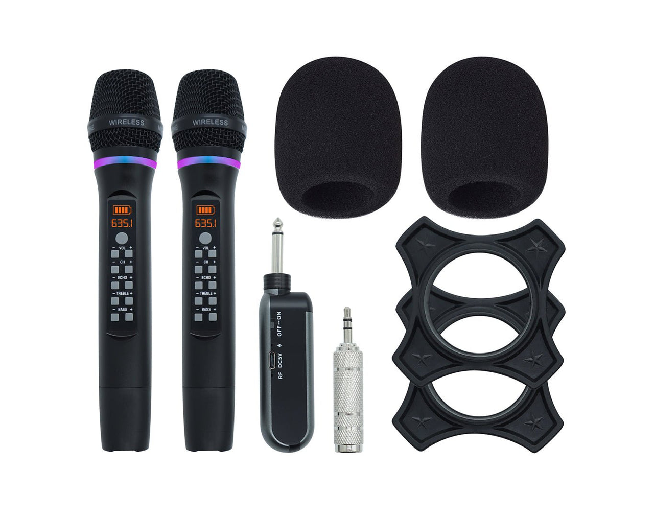 Twin Wireless Microphone System with 1/4" Receiver WM32 