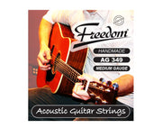 Freedom 10 Pack Acoustic Guitar Strings - Medium Gauge AG349-10PK 