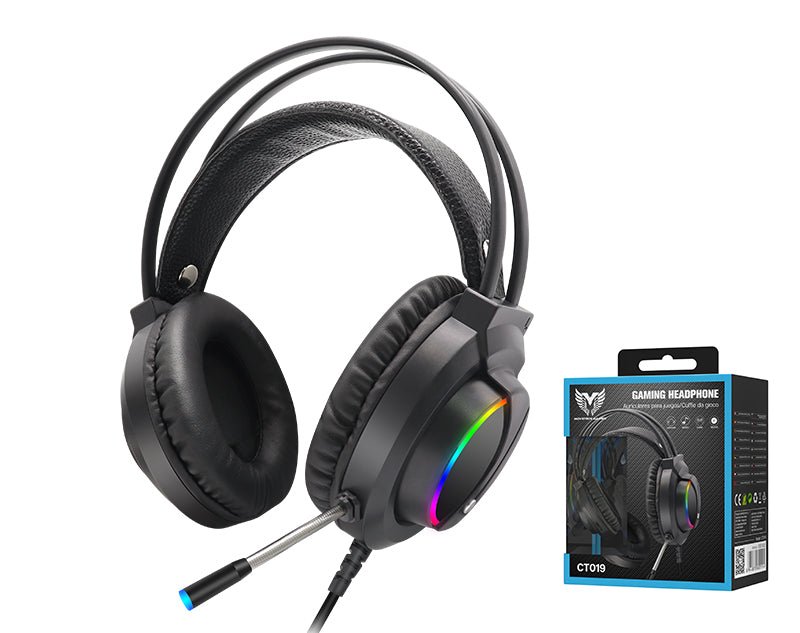 Moveteck Gaming Headphones Built In Microphone LED lights CT019