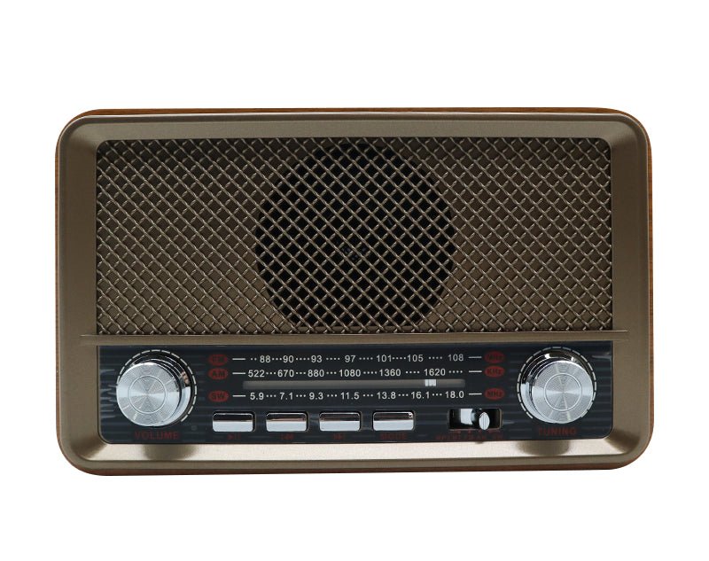 Radio FM Retro Wireless Q-SY500 Altoparlante MP3 Portatile Bluetooth USB  AUX TF