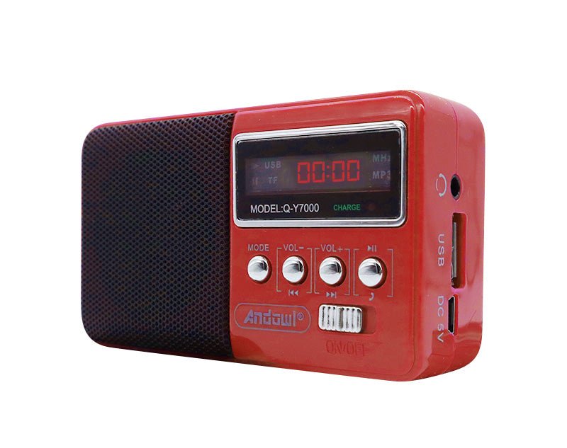 Portable Rechargeable FM Radio S722 Red